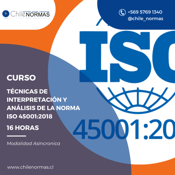 Curso Técnicas de Interpretación y Análisis de la Norma ISO 45001:2018